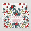Search for vintage seasonal invitations Holly