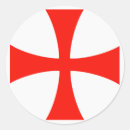 Search for knight cross stickers Red