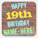Search for nineteenth stickers Happy birthday