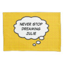 Search for dreams pillowcases Typography
