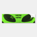 Search for science humour bumper stickers Aliens