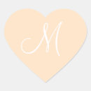 Search for heart with initials stickers For her