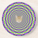 Recherche de illusion optique dessous de verres Psychédélique