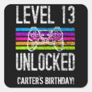 Search for thirteen birthday stickers 13th