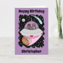 Search for spaceship birthday cards Flying saucer