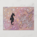 Recherche de hippocampe cartes postales Corail