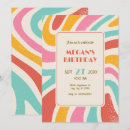 Search for abstract birthday invitations Rainbow
