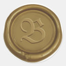Search for wax seal wedding stickers Initial