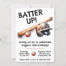 Search for batter up baseball invitations Watercolor