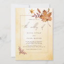 Search for maple leaf wedding invitations Elegant