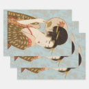 Recherche de geisha papier cadeau Vintage