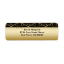 Search for gold filigree return address labels Vintage