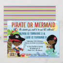 Search for mermaid and pirate invitations Mermaids