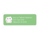 Search for white bunny return address labels Adorable