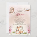 Search for little deer invitations Pink