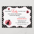 Search for lady bug baby shower invitations Red