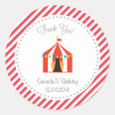 Search for circus thank you stickers Birthday
