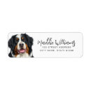 Search for bernese mountain dog return address labels Puppy