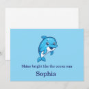 Search for blue dolphin invitations Sea life
