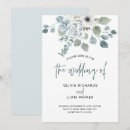 Search for hydrangea flowers wedding invitations Blue and white