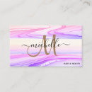 Search for pink glitter business cards Makeup artist hair stylist