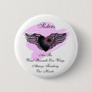 Recherche de coeur à ailes badges Rose