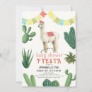 Search for llama baby girl shower invitations Fiesta