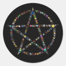 Recherche de pentagrammes autocollants Étoile