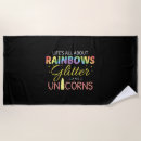 Search for rainbow unicorn beach towels Kawaii