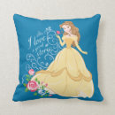 Search for beauty and the beast pillows Typography