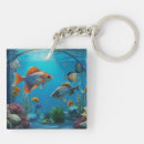 Search for aquarium fish keychains Blue