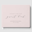 Search for linen guest books Typography