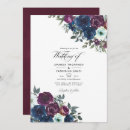 Search for navy and plum wedding invitations Watercolor