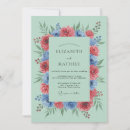 Recherche de vert vivant invitations Aquarelle