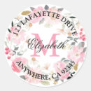 Search for monogram return address stickers Monogrammed