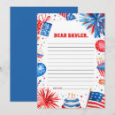 Search for 4th of july red white and blue birthday invitations Stars and stripes