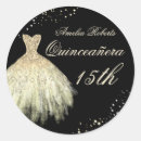 Search for black dress stickers Quinceanera
