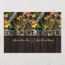 Recherche de camo wedding invitations La chasse est terminée