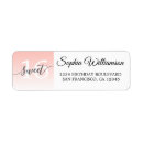 Search for pink sweet 16 return address labels Stylish
