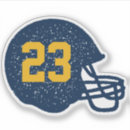 Search for gold and blue stickers Navy