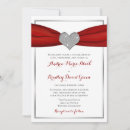 Search for satin ribbon invitations Red