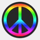 Search for peace sign symbol stickers Hippie