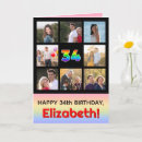 Search for 34th birthday cards Thirty fourth birthday