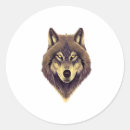 Recherche de loup sauvage autocollants Animaux