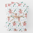 Search for little girl christmas wrapping paper Reindeer