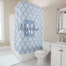Search for damask shower curtains Blue