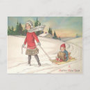 Search for snow sled postcards Cute