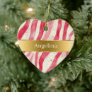 Search for red and white candy ornaments Stripes
