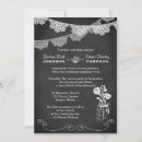 Search for bunting wedding invitations Chalkboard