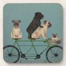 Search for bicycle coasters Dogs on bicycles